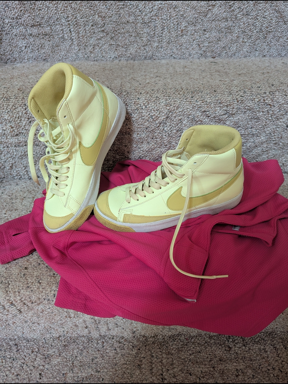 Nike Yellow High-Top Kids' Sneakers